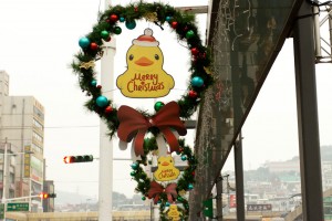 Rubber duck Christmas decorations