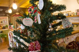 Our message hung as their Christmas tree ornament, make sure to find if it's still there when you visit!